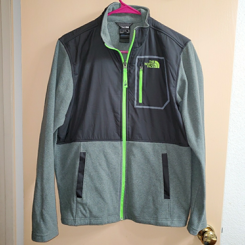Boy's The North Face Fleece Jacket Gray XL